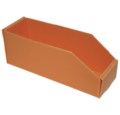 Caisse rangement  -  Plastibox  -  boite à bec orange 280X90X105/70mm