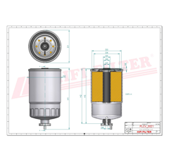 Filtre à gasoil adaptable HIFI FILTER SN482