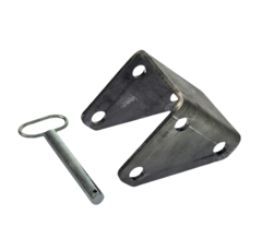 Chape d'attelage pour béquille hydraulique -  Ø 91 mm - Adaptable