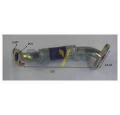 Tuyau hydraulique avec raccords pour téléscopique MANITOU 747418 adaptable