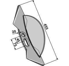 Soc double cœur pour FORTSCHRITT KK131126R adaptable