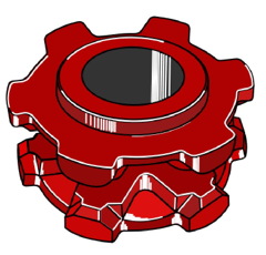 Taschenrad 8x31 / 25mm passend zu Mengele 03014879N
