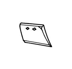 Soc de rasette gauche pour charrue KUHN 632003 adaptable