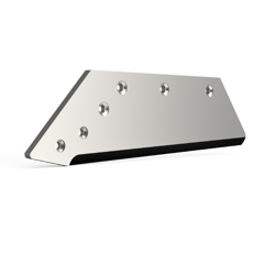 Soc carbure Gauche à pointe boulonnée 14" pour charrue KUHN HUARD 622135 adaptable