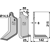 Lame droite pour Fraise/Rotavator MASCHIO/GASPARDO 01110428 adaptable 