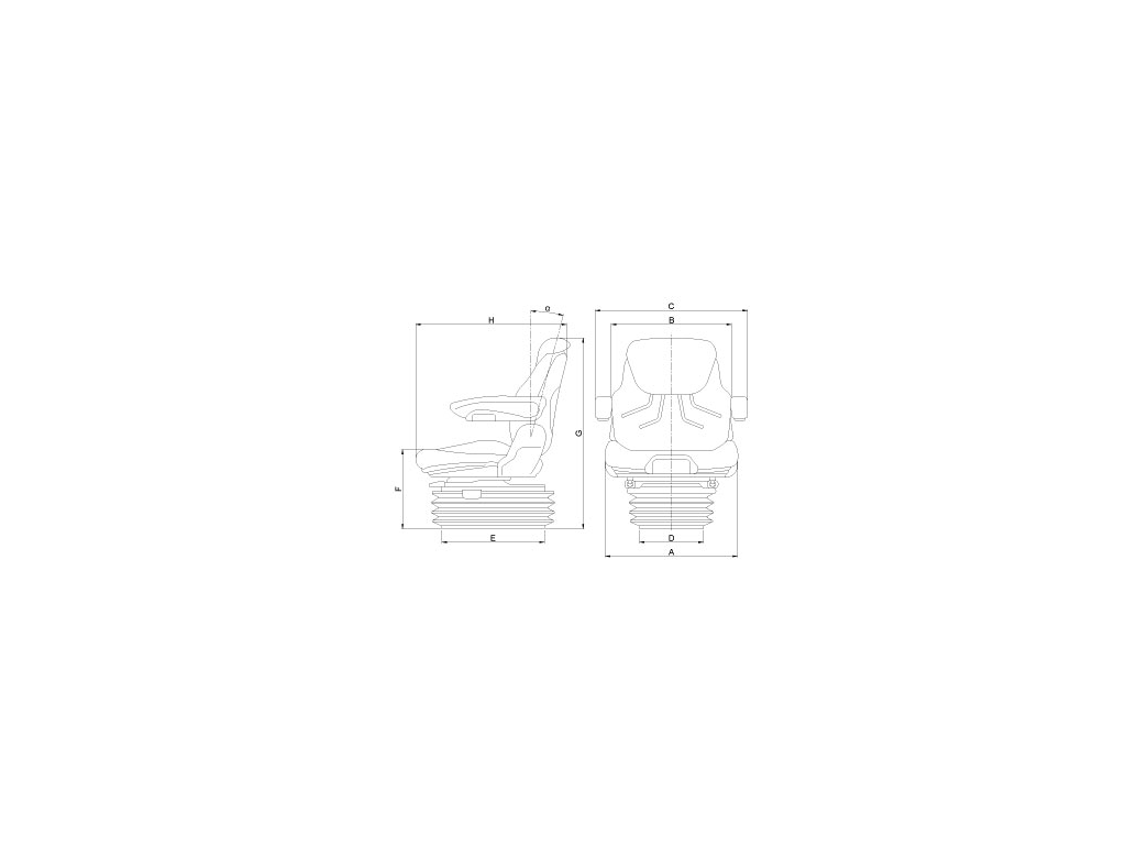 Suspension Pneumatique Grammer – Référence S830816 – Compatible Aprèsmarket – Neuf
