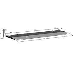 Couteau latéral pour autochargeuse AGROSTROJ 5002404 adaptable - Blacksteel©