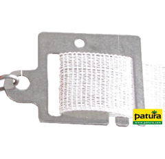 Plaque de raccordement en acier pour poignée de porte - PATURA