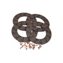 Jeu de 4 garnitures de frein pour tracteur CASE IH 840916M91 adaptable