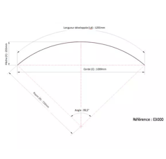 Garde boue pour roue avant de tracteur DUNLOFLEX E3000