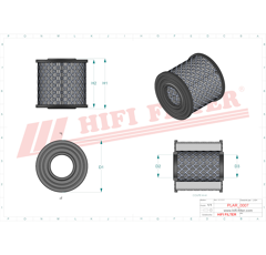 Filtre d'aération adaptable HIFI FILTER SA10314