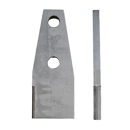 Couteau 2 trous avec plaquettes carbure pour épandeur DEGUILLAUME 160x60 mm adaptable