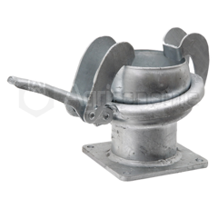 Raccord femelle avec bride Ø 108 mm adaptable