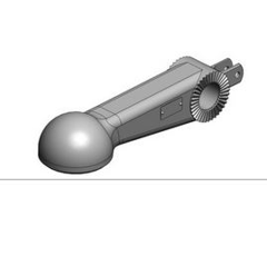 Kugelzugöse Kugel 80 mit Verzahnung Z36,Claas Rollant / Variant, Schwarz    