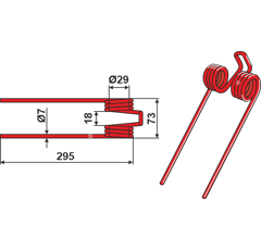 Dent de fenaison pour FELLA 4,43E+08 adaptable - BlackSteel©