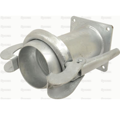 Bride carrée 150 x 150 mm avac raccord BAUER mâle