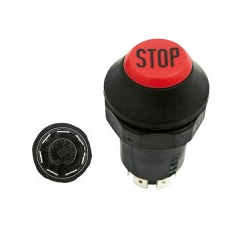 Bouton poussoir arrêt moteur pour machine agricole CASE IH 04120766 adaptable
