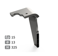 Dent de herse rotative Droite plaquettes carbure MASCHIO GASPARDO M36100366R adaptable