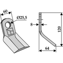 Fléau 128 mm pour broyeur FERRI 0901086 adaptable