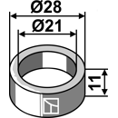 Buchse für Sauerburger - 28x11mm - Nachbau