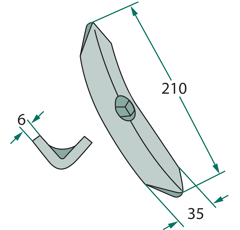 Schar für Sämaschine VÄDERSTAD 400523 – Nachbau  