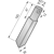 Dent pour herse rotative RAU RG00049048 adaptable