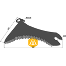 Couteau d'ensilage pour mélangeuse LELY|MENGELE 1144401 - BlackSteel©