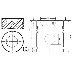 Piston pour tracteur JOHN DEERE T23481 adaptable