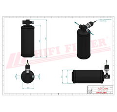 Deshydrateur Climatisation adaptable HIFI FILTER DYH70005