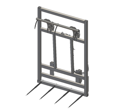 Pic bottes frontal 2000 mmpour type d'attelage JOHN DEERE adaptable