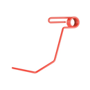 Griffe Ø7mm pour semoir LEMKEN 3537038 adaptable 