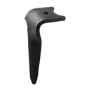 Dent droite DURAFACE pour herse rotative KVERNELAND MA46010151S adaptable - Blacksteel©