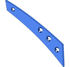 Streichblech-Streifen 1 - rechts SRP330W1M Rabe by Muzzi Industrie