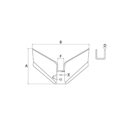 Aileron monolame 480 x 12 mm adaptable