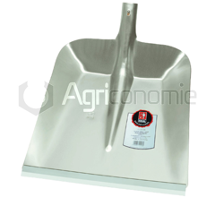 Pelle en métal léger sans rebord de protection - 380 x 380 mm