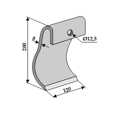 Schlegel 200 x 120 mm DÜCKER 945000444 Nachbau