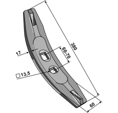 Schar 380 x 17 mm Nachbau
