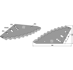 Siloking Futtermischwagenmesser 1050622 / 603175