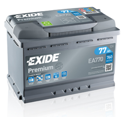 Batterie 12 V 77 AH EA770 Exide