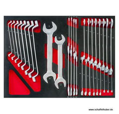 Werkstattwagen mit Sortiment - 447 Teile - 16 Schubladen