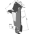 Soporte de disco trasero 100 x 100 mm adaptable - BlackSteel©