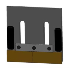 Grattoir carbure 95x90x5 mm pour semoir MASCHIO 27100539 adaptable