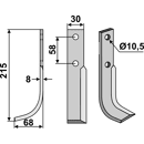 Fräsmesser Links 215 x 30 Bertolini Nachbau