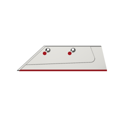 Soc carbure Gauche à pointe boulonnée 18" pour charrue LEMKEN 3352031 adaptable - BlackSteel©