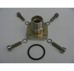 Gerader-Schraubflansch    AG 22x1.5Lochkreis 40 mm, max. Betriebsdruck 100 barO-Ring 26x2.5  GF40CEL15