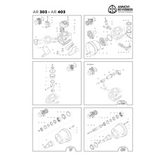 Piezas de repuesto para bomba ANNOVI REVERBERI AR 303 - AR 403