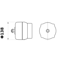 Lichtmaschine für Traktoren MAHLE LETRIKA IA0292 14V 60A