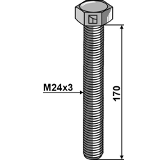 Boulon M24 x 3 mm - 8.8 adaptable - BlackSteel©