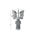 Dr. Reisacher Zaunpfahl P5X - Stückverzinkt