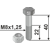 Boulon M8x1,25 x 40 pour broyeur AGRIMASTER adaptable - Blacksteel©